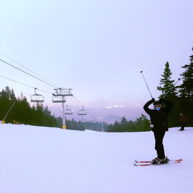 skiing